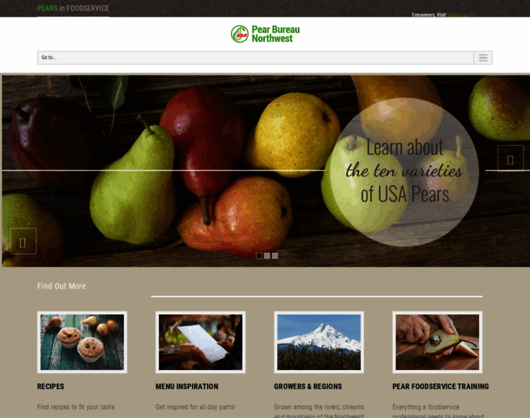 Foodservice.usapears.org thumbnail