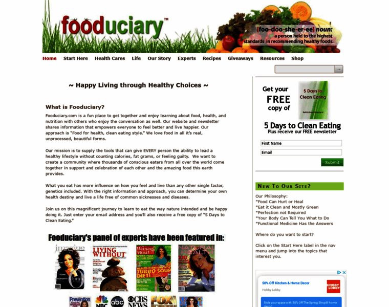 Fooduciary.com thumbnail