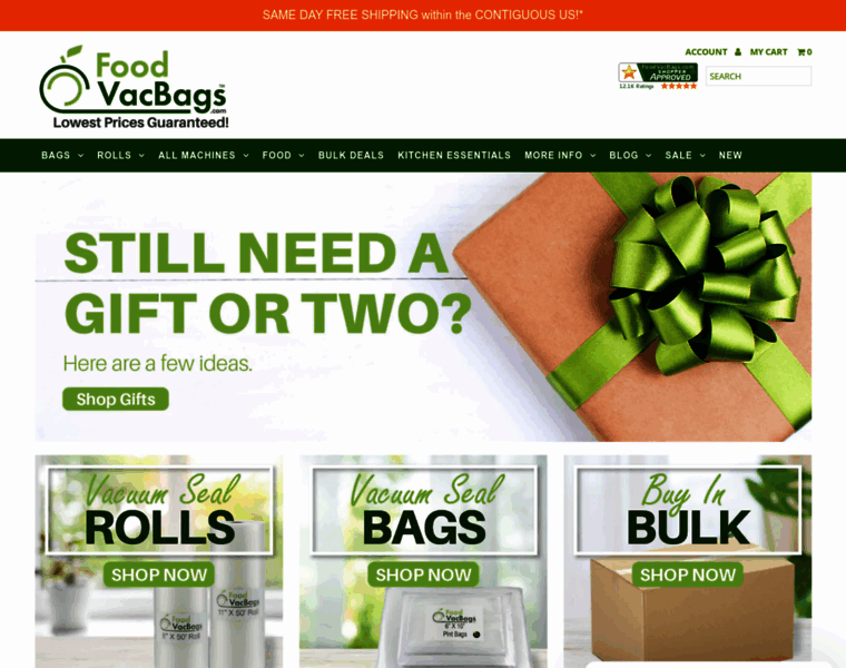 Foodvacbags.com thumbnail