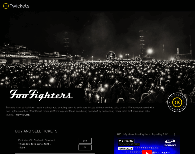 Foofighters.twickets.co.uk thumbnail