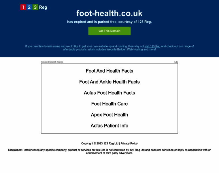 Foot-health.co.uk thumbnail