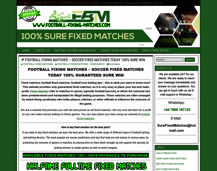 Football-fixing-matches.com thumbnail