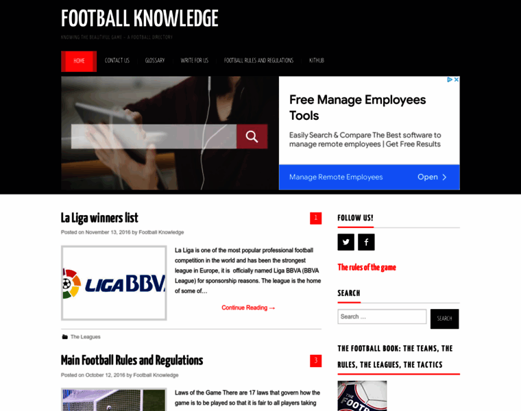 Football-knowledge.com thumbnail