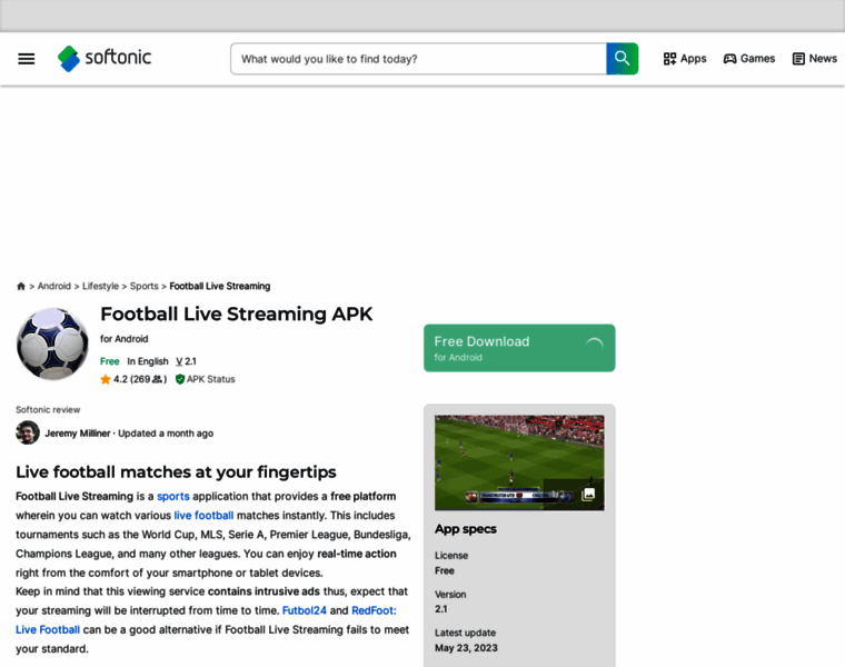 Football-live-streaming.en.softonic.com thumbnail