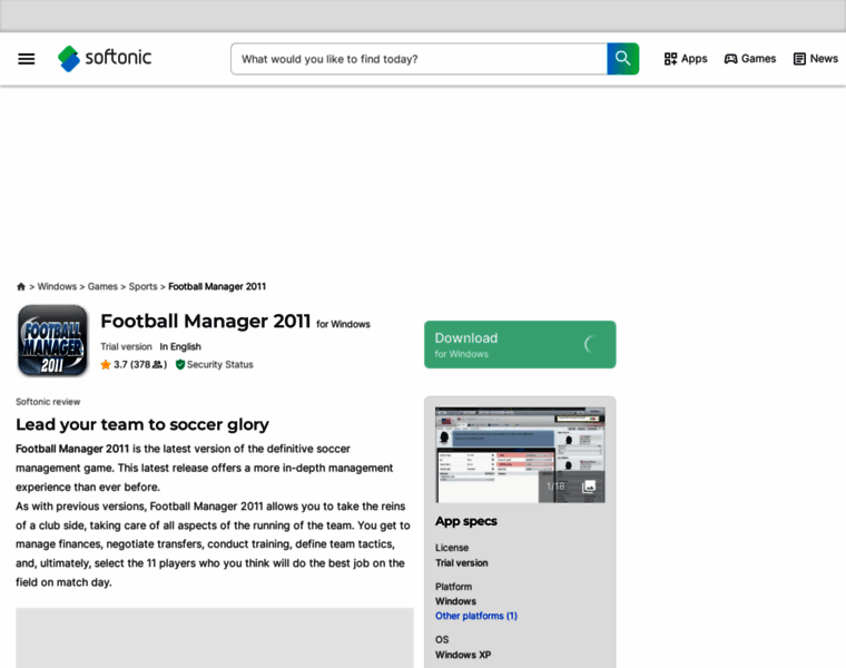 Football-manager-2011.en.softonic.com thumbnail