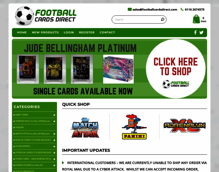 Footballcardsdirect.com thumbnail