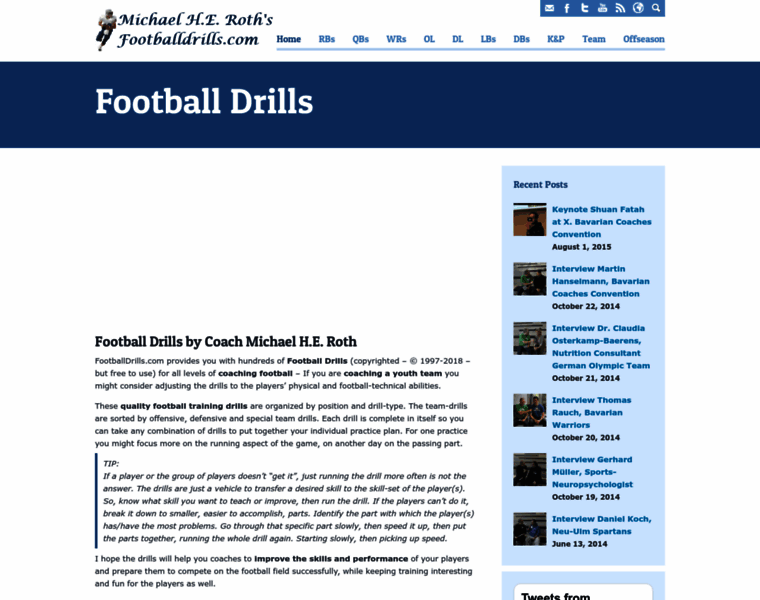 Footballdrills.com thumbnail