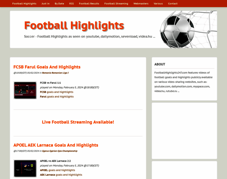 Footballhighlights247.com thumbnail