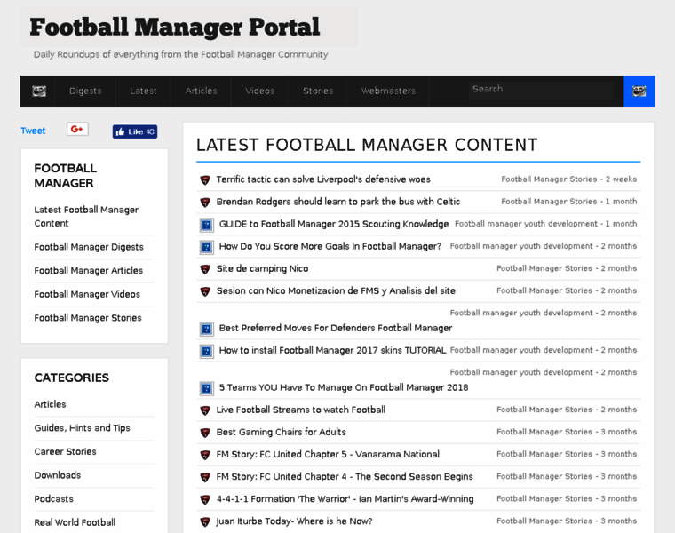 Footballmanagerportal.co.uk thumbnail