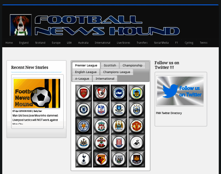 Footballnewshound.com thumbnail
