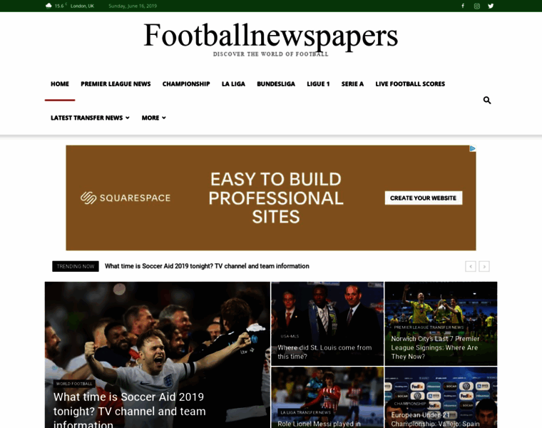 Footballnewspapers.com thumbnail