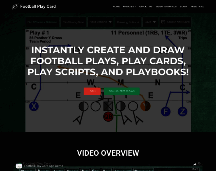 Footballplaycard.com thumbnail