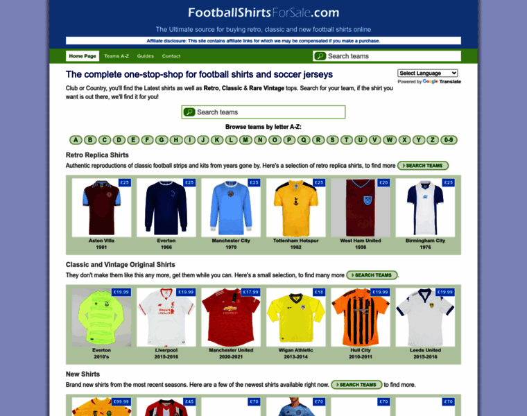 Footballshirtsforsale.com thumbnail