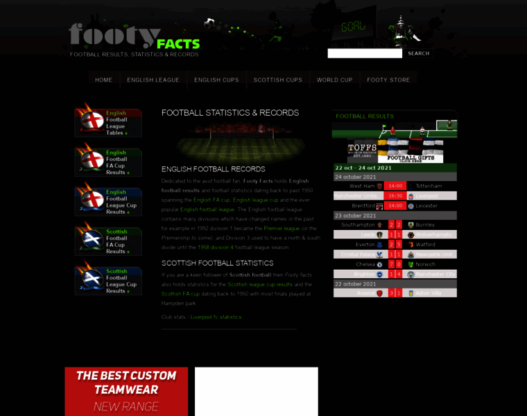 Footballstatisticsresults.co.uk thumbnail