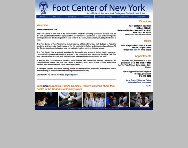 Footcenterofnewyork.org thumbnail