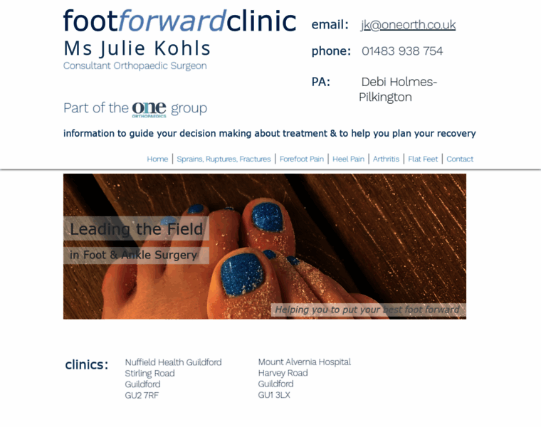 Footforwardclinic.co.uk thumbnail