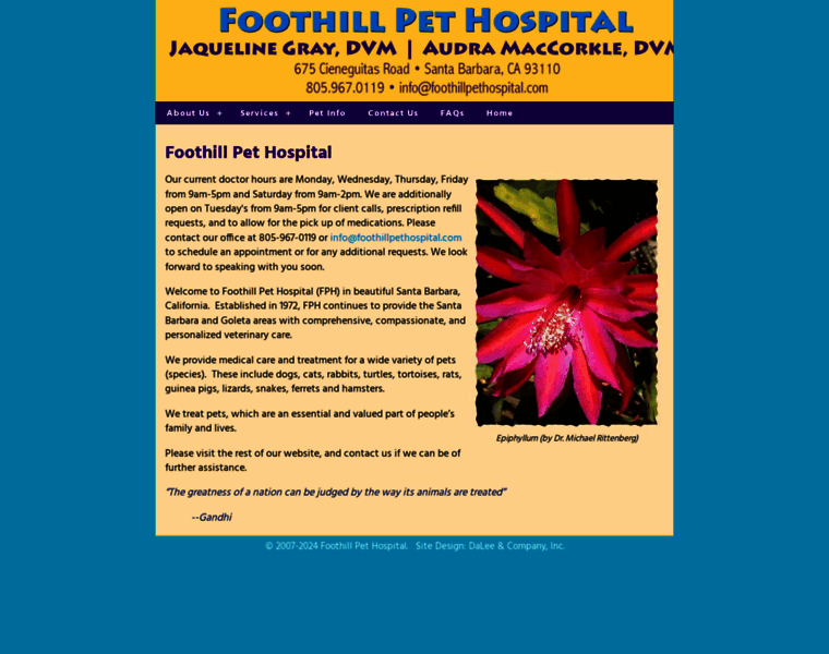 Foothillpethospital.com thumbnail