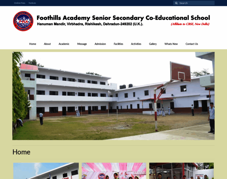 Foothillsacademy.in thumbnail