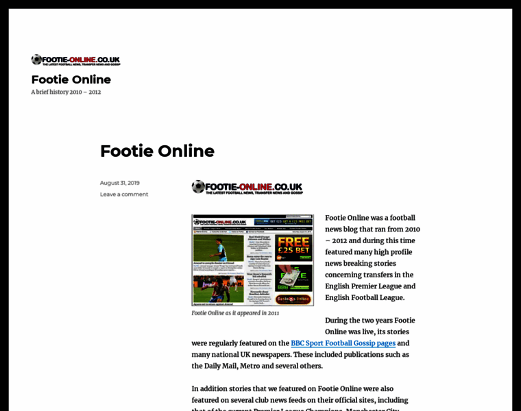Footie-online.co.uk thumbnail