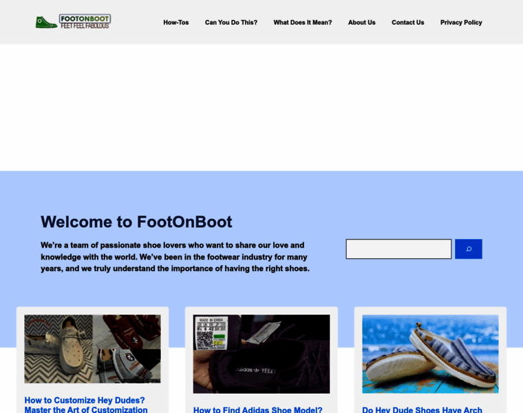Footonboot.com thumbnail