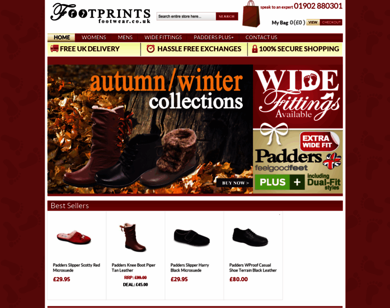Footprintsfootwear.co.uk thumbnail