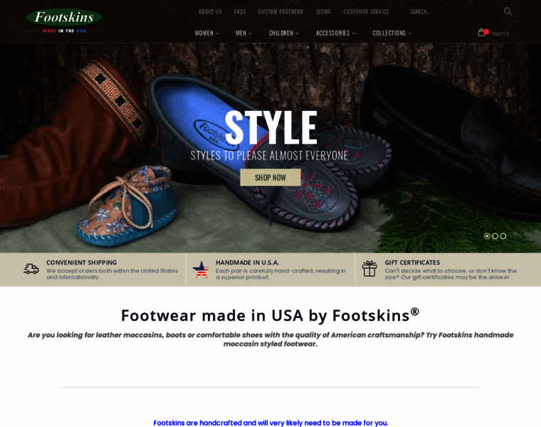 Footwearbyfootskins.com thumbnail