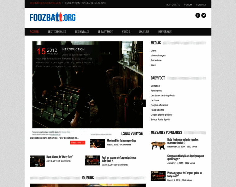Foozball.org thumbnail