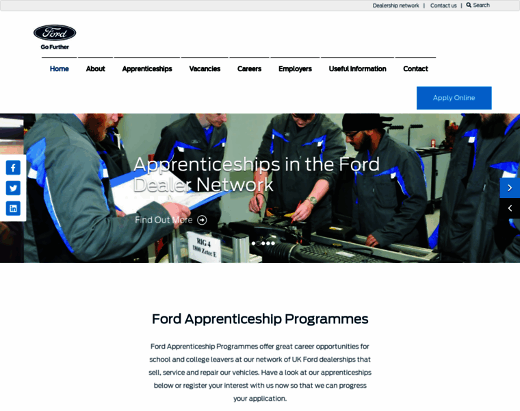 Ford-apprenticeships.co.uk thumbnail