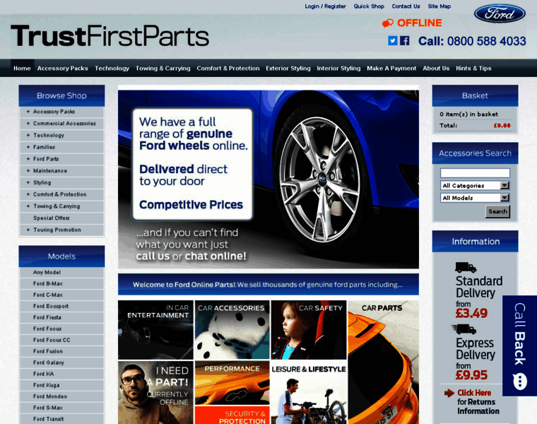 Fordonlineparts.co.uk thumbnail