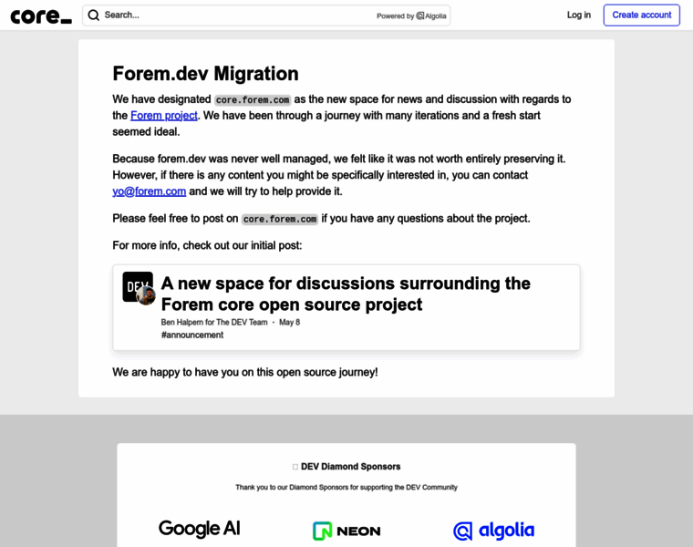 Forem.dev thumbnail Forem.dev thumbnail