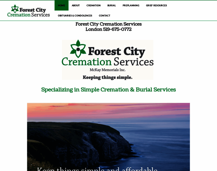 Forestcitycremation.com thumbnail