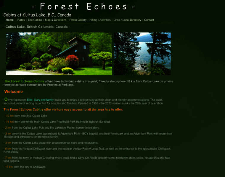Forestechoescabins.com thumbnail