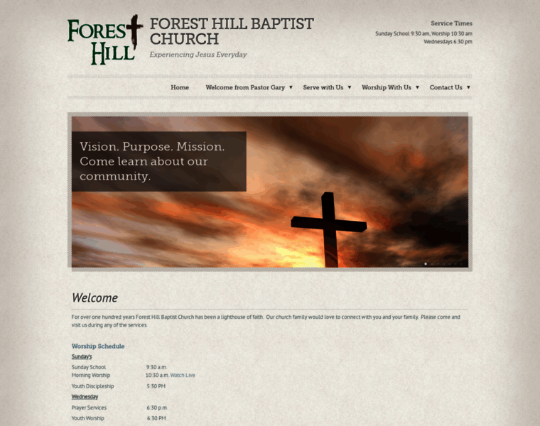 Foresthillbaptist.org thumbnail