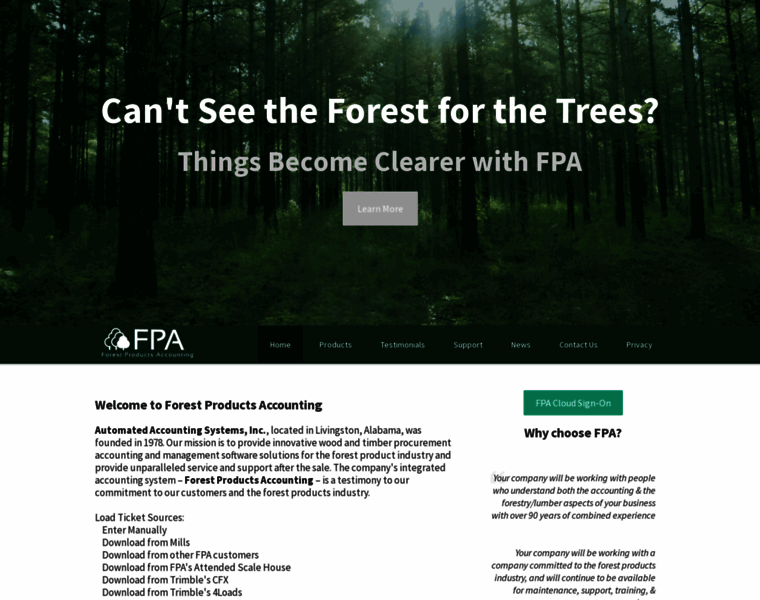 Forestproductsaccounting.com thumbnail