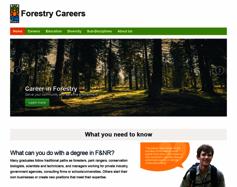 Forestrycareers.org thumbnail