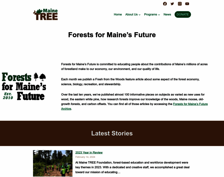 Forestsformainesfuture.org thumbnail