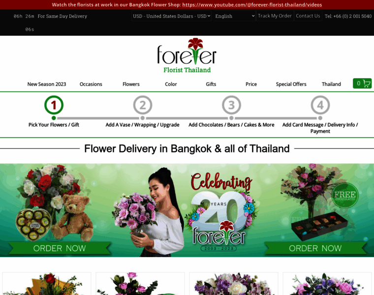 Forever-florist-thailand.com thumbnail