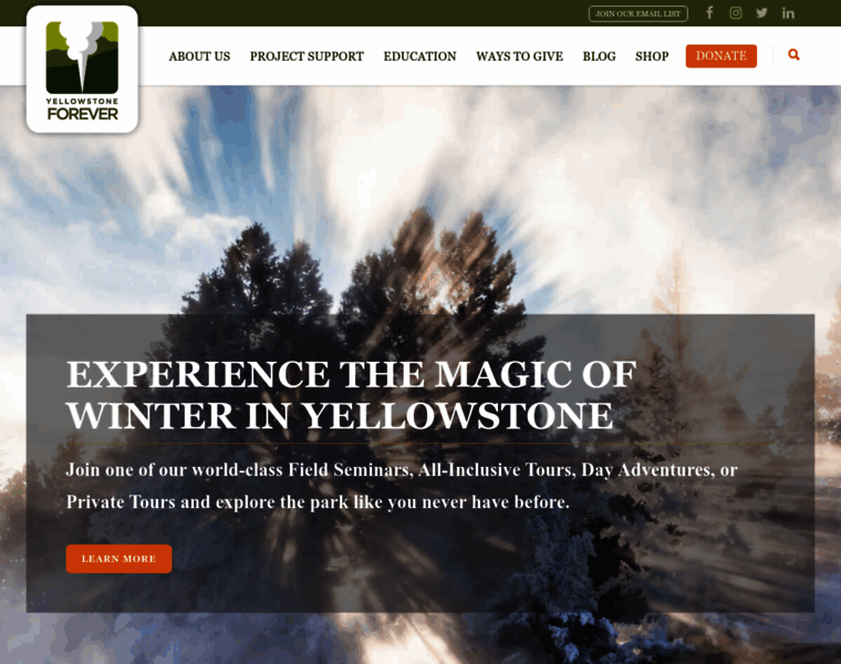 Forever.yellowstone.org thumbnail