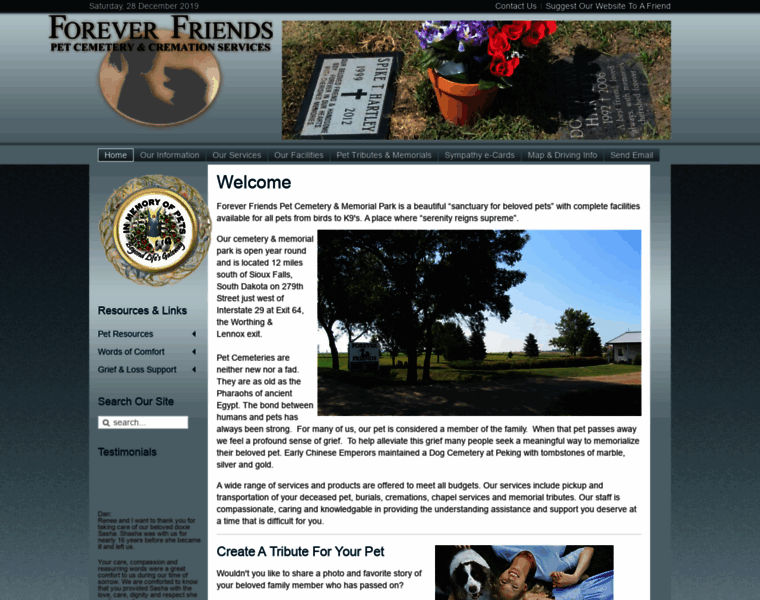Foreverfriendscemetery.com thumbnail