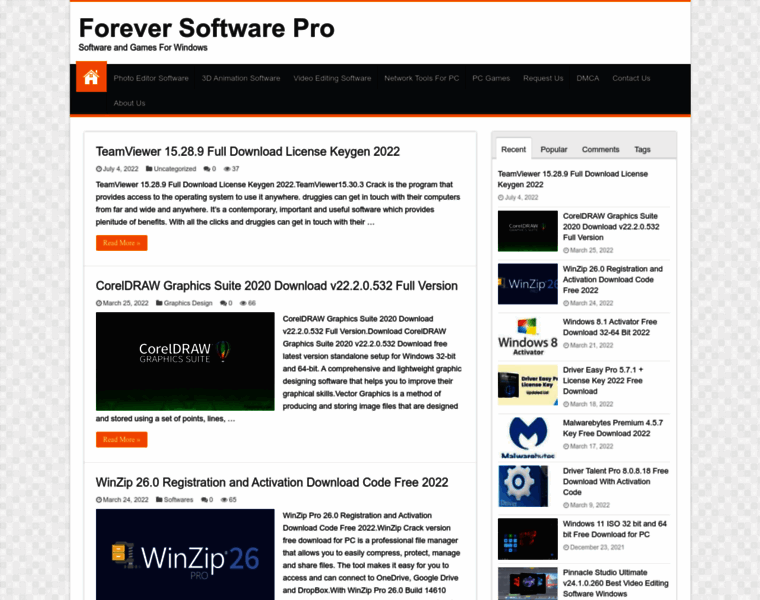 Foreversoftwarepro.com thumbnail