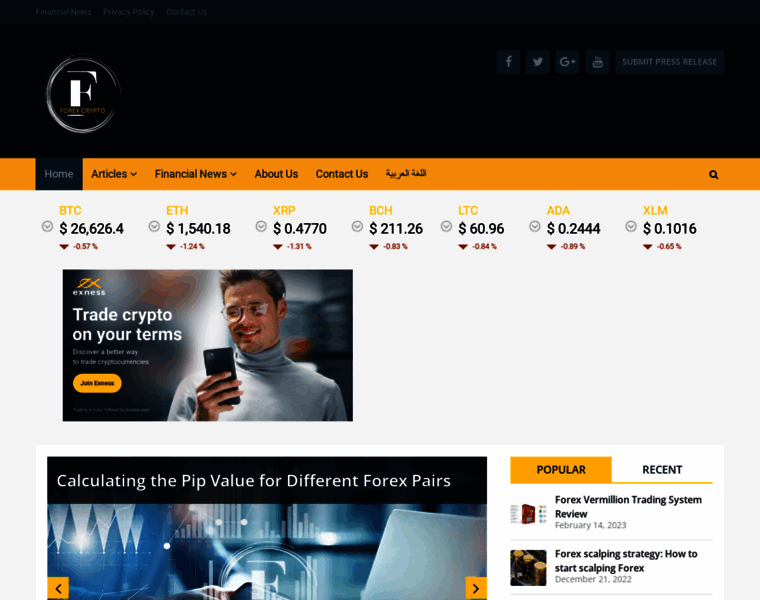 Forexcrypto.net thumbnail