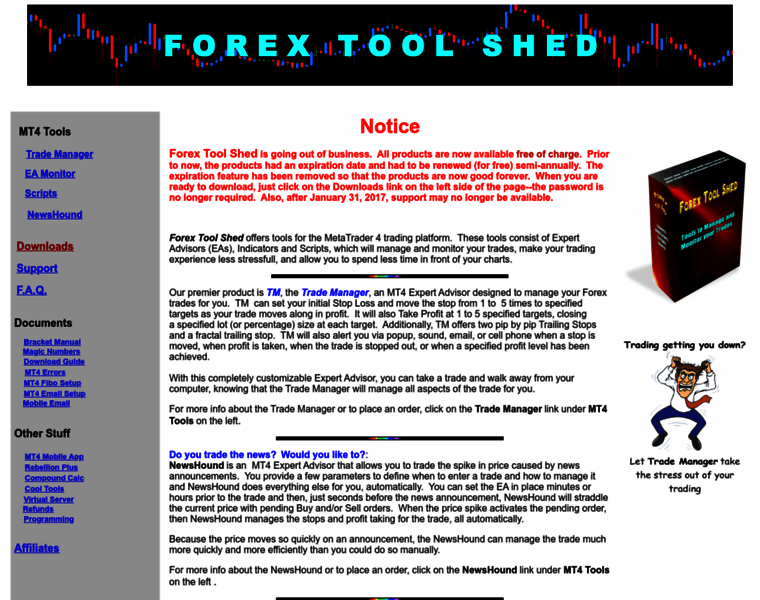 Forextoolshed.com thumbnail