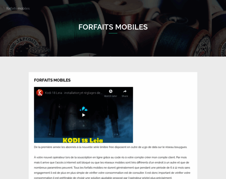 Forfaits-mobiles.com thumbnail