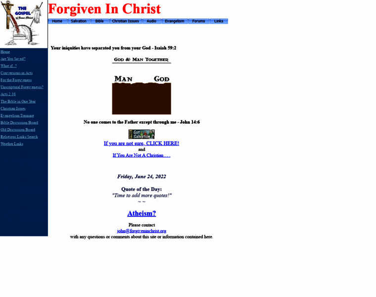 Forgiveninchrist.org thumbnail