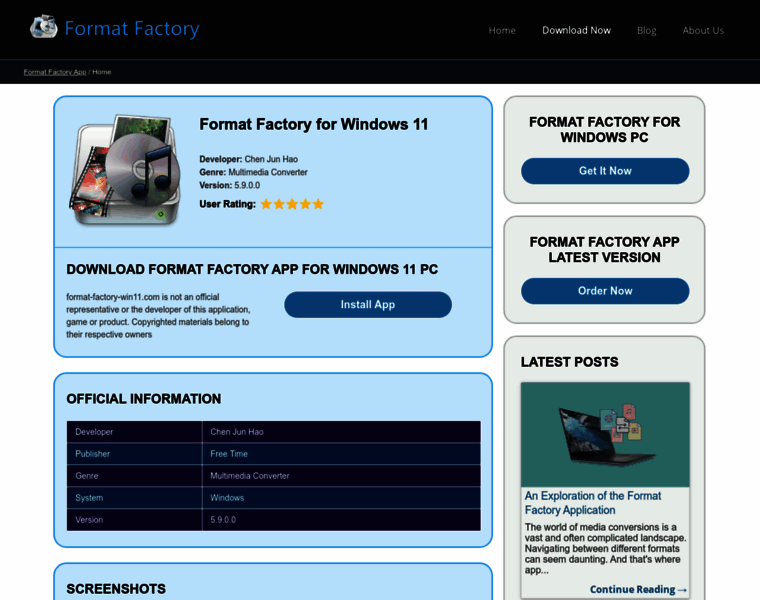 format-factory-win11.com at WI. Format Factory for Windows 11 ⬇️ ...