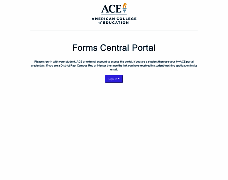 Formscentral.ace.edu thumbnail
