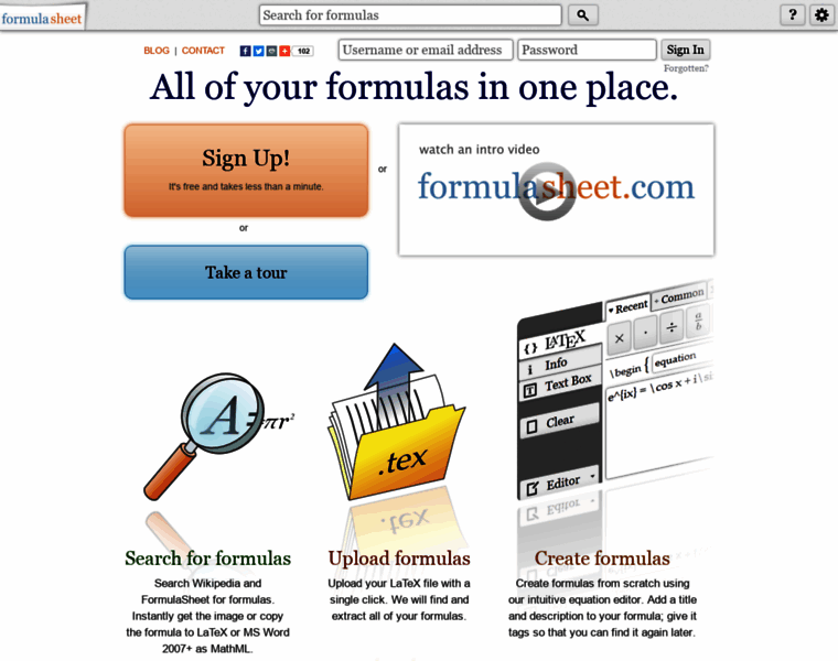 Formulasheet.com thumbnail
