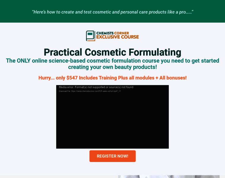 Formulatingcosmetics.com thumbnail