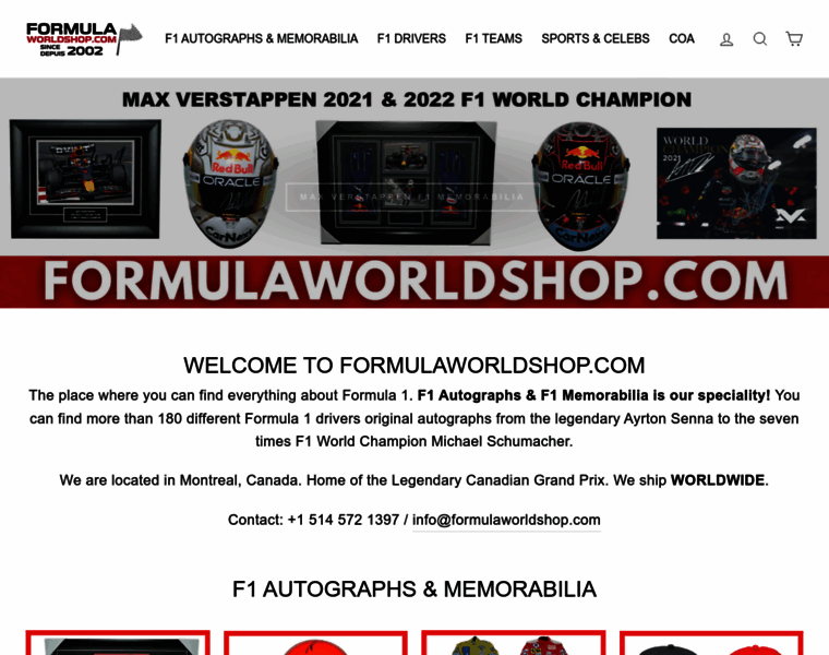 Formulaworldshop.com thumbnail