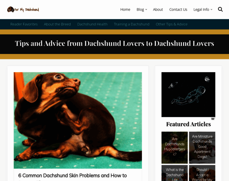 Formydachshund.com thumbnail